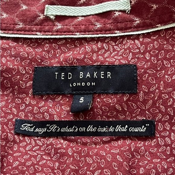 Ted Baker Long Sleeve Geometric Print Shirt - Picture 5 of 13